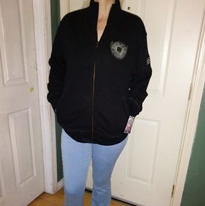 Mens Large DDR Germany Track Jacket Nwt Five Star